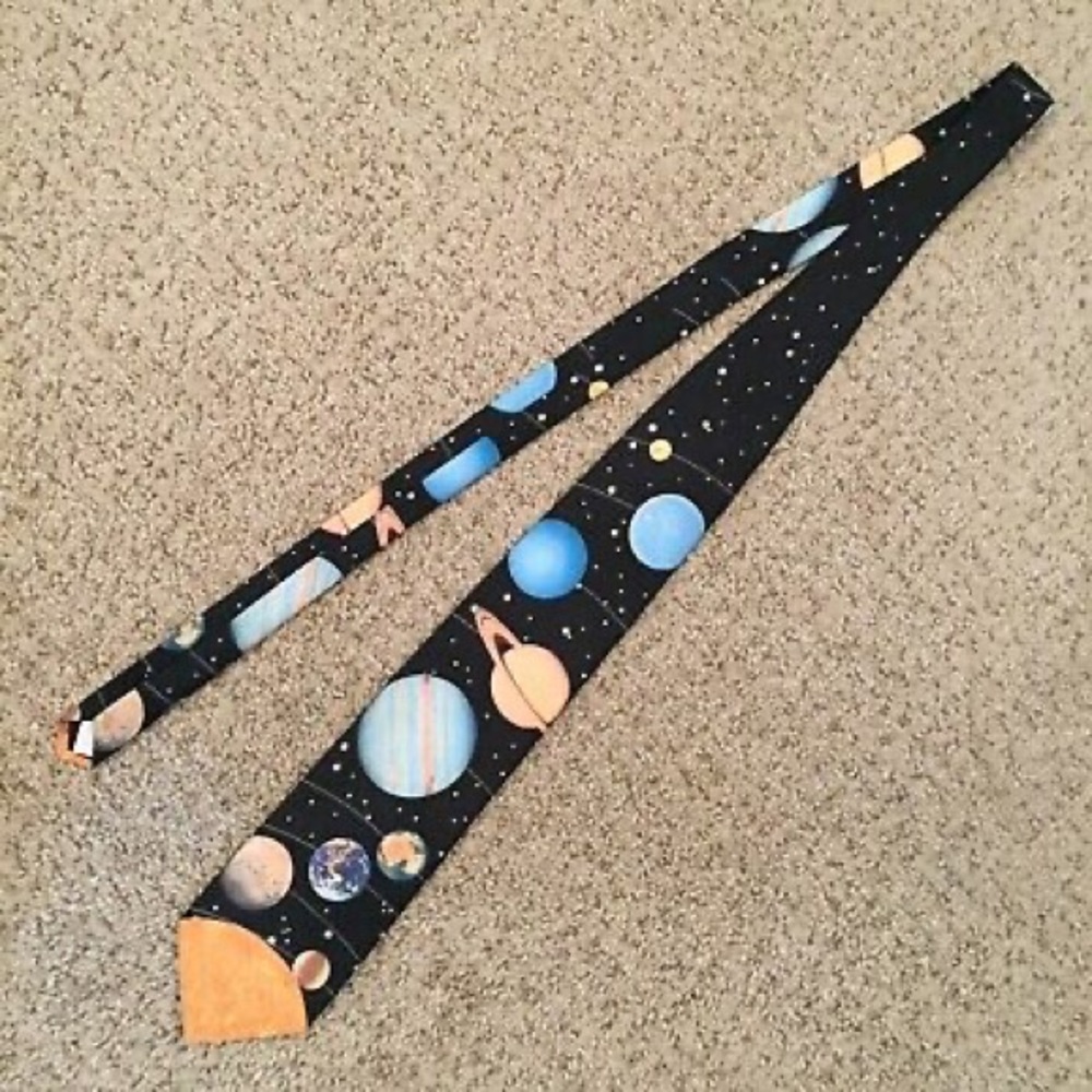 Solar System - Men's Ralph Marlin Tie Necktie - Picture 5 of 7